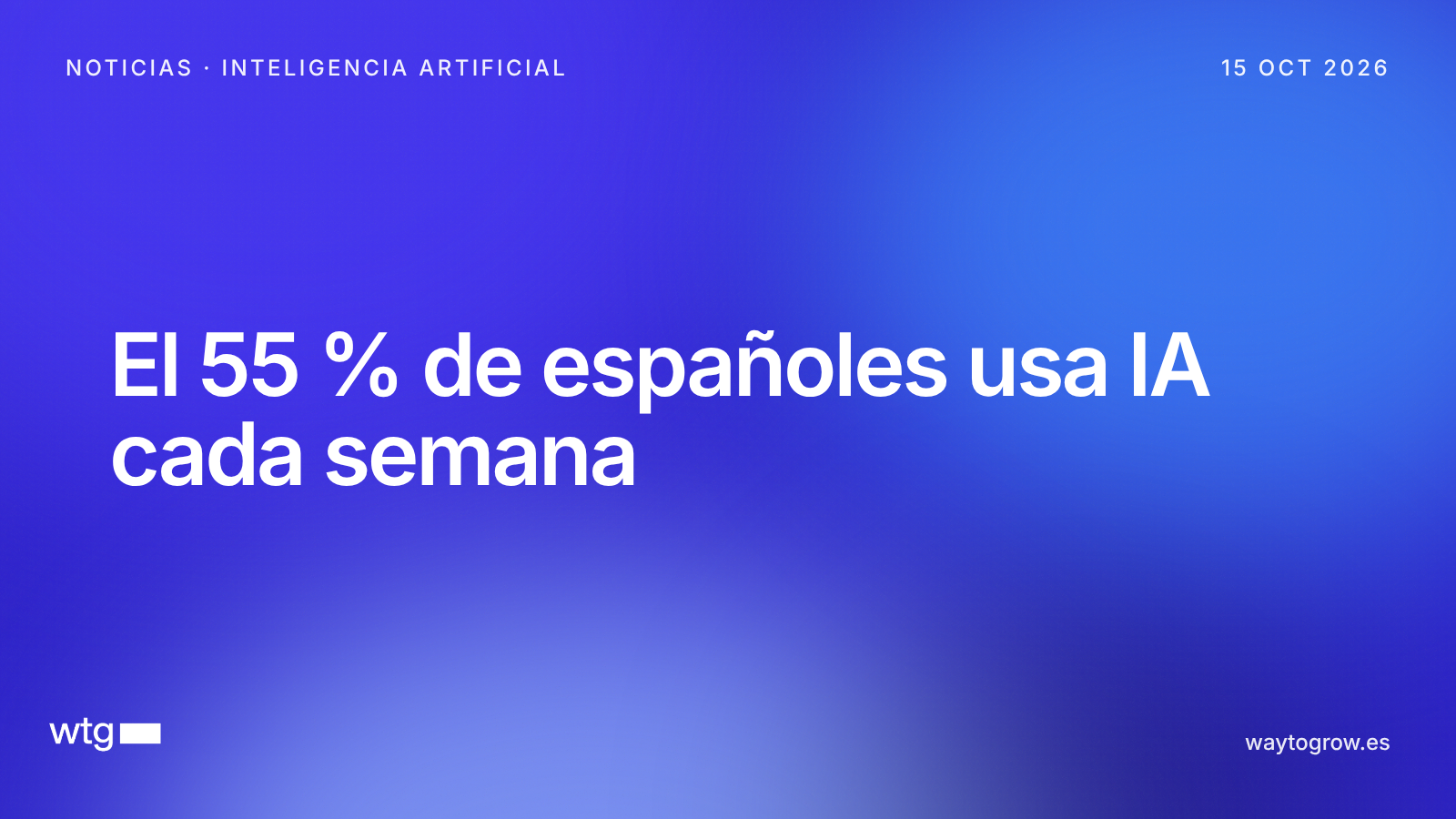 El uso de la IA en España llega al 55 % semanal, según Allianz
