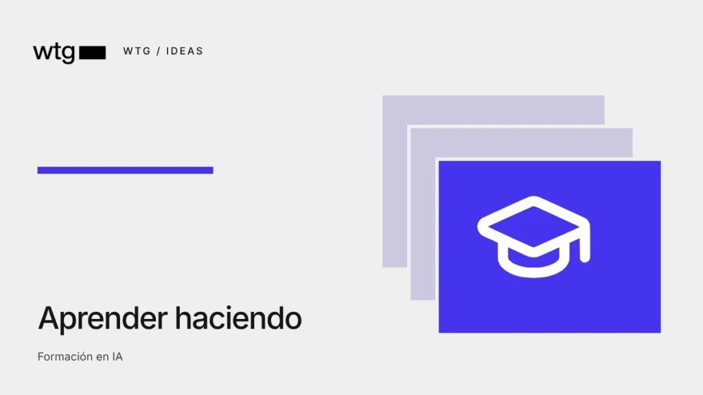 Portada editorial ilustrada: Formación en IA para equipos no técnicos: guía para pymes