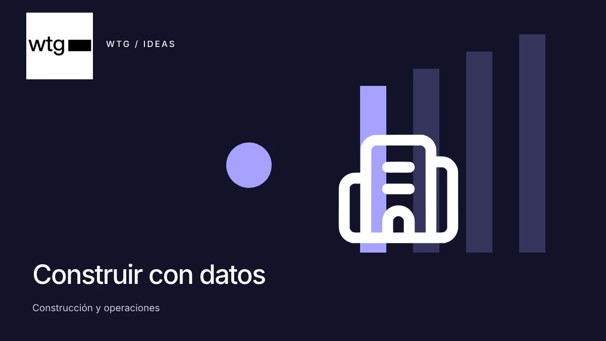 Portada editorial ilustrada: IA en construcción para pymes: licitaciones, obra y oficina