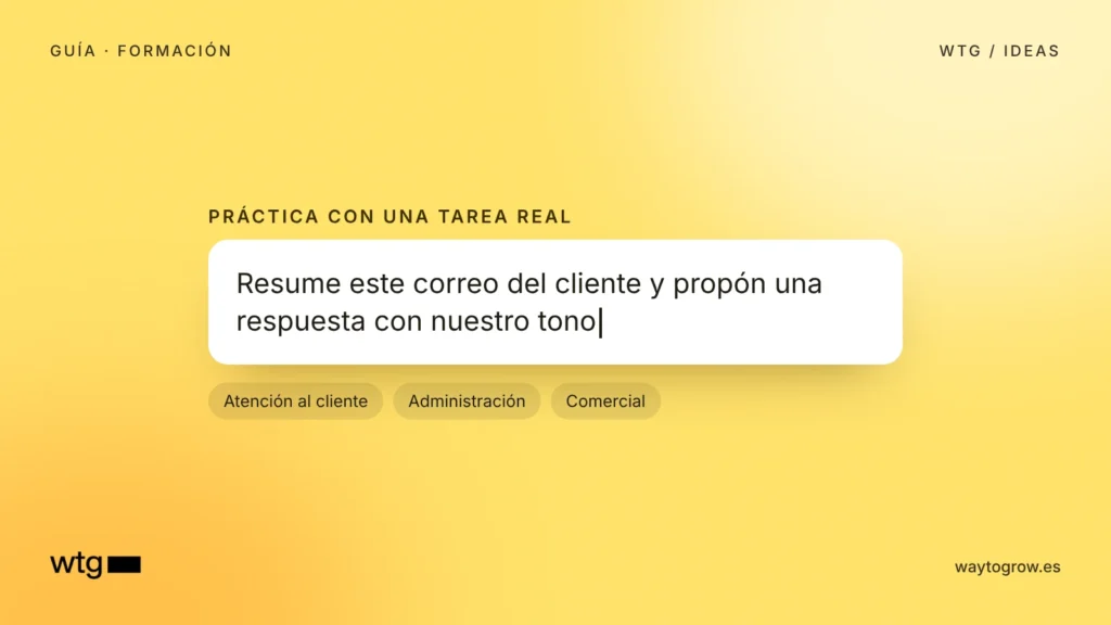 Portada editorial ilustrada: Formación en IA para equipos no técnicos: guía para pymes