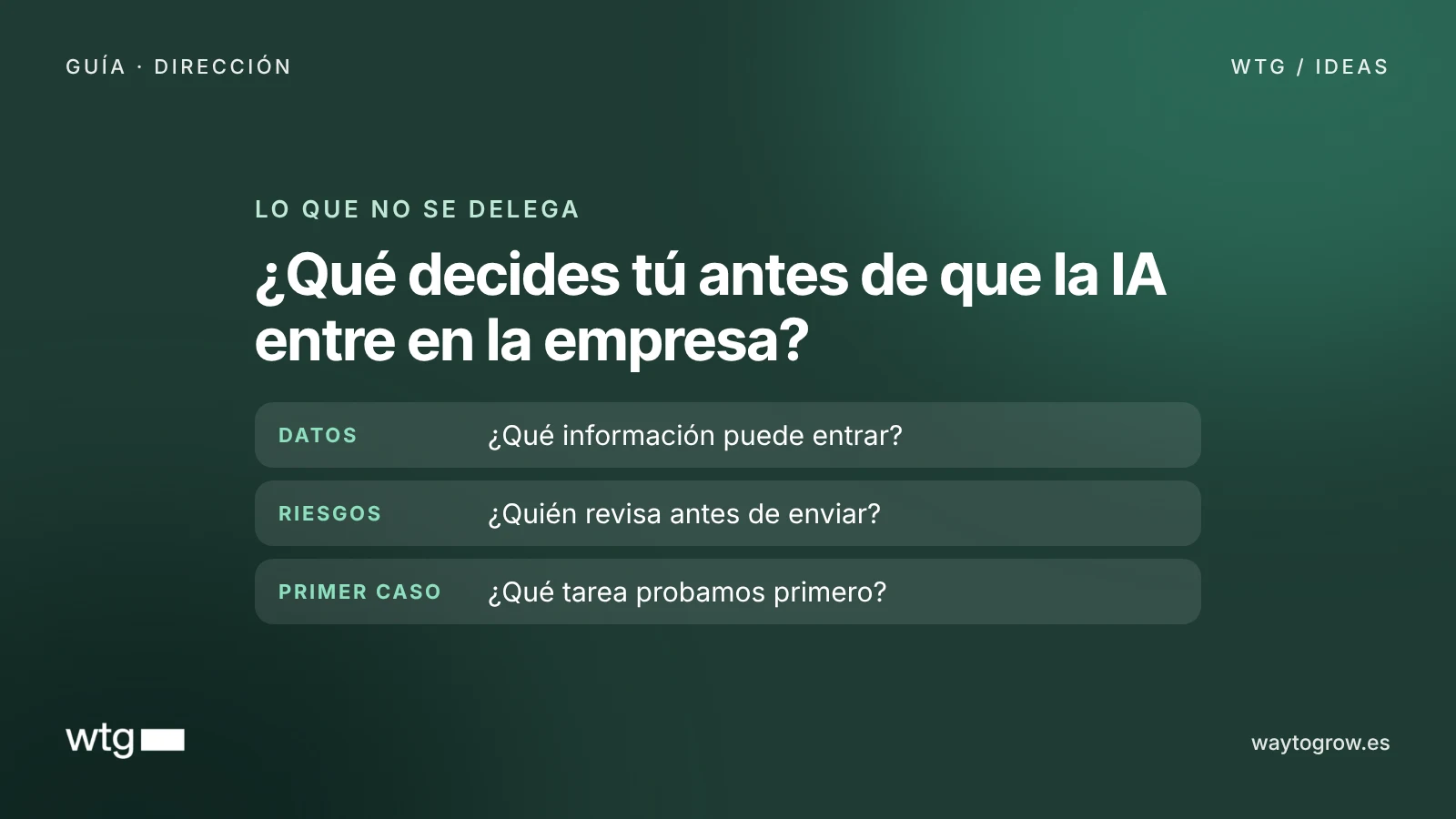 IA para directivos de pymes: qué decidir y por dónde empezar